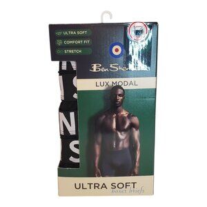 NWT BEN SHERMAN SZ L Men's 4-Pack Lux Modal Ultra Soft Boxer Briefs Black